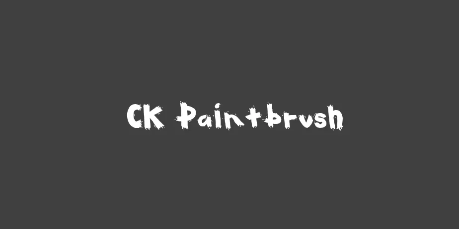 Fonte CK Paintbrush