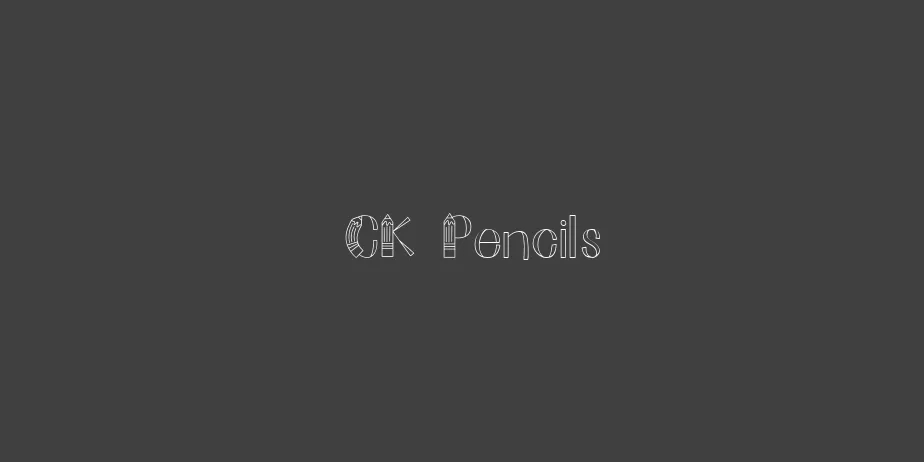 Fonte CK Pencils