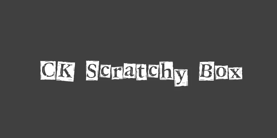 Fonte CK Scratchy Box