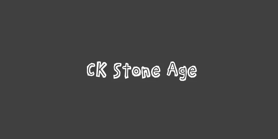 Fonte CK Stone Age