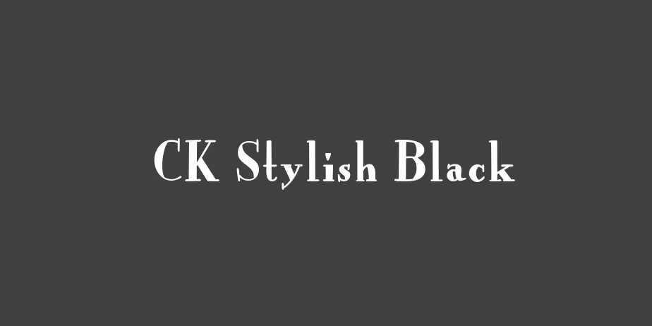 Fonte CK Stylish Black