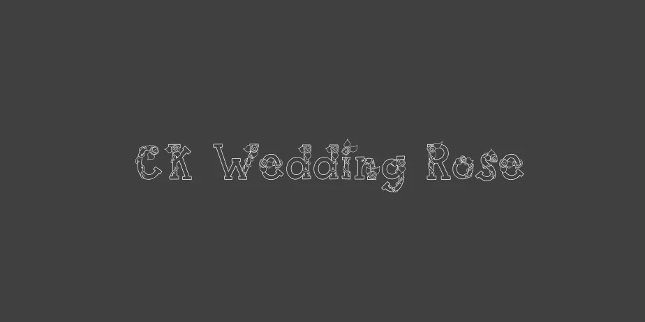 Fonte CK Wedding Rose