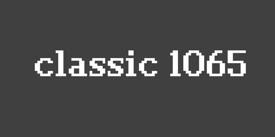 Fonte classic 1065