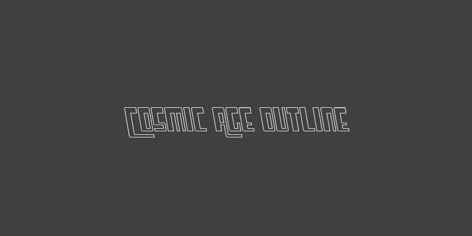 Fonte Cosmic Age Outline