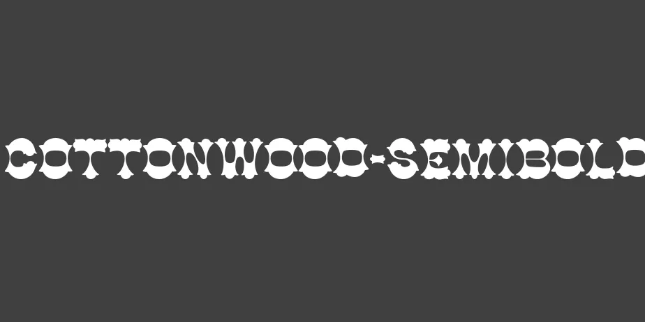 Fonte Cottonwood-SemiBold