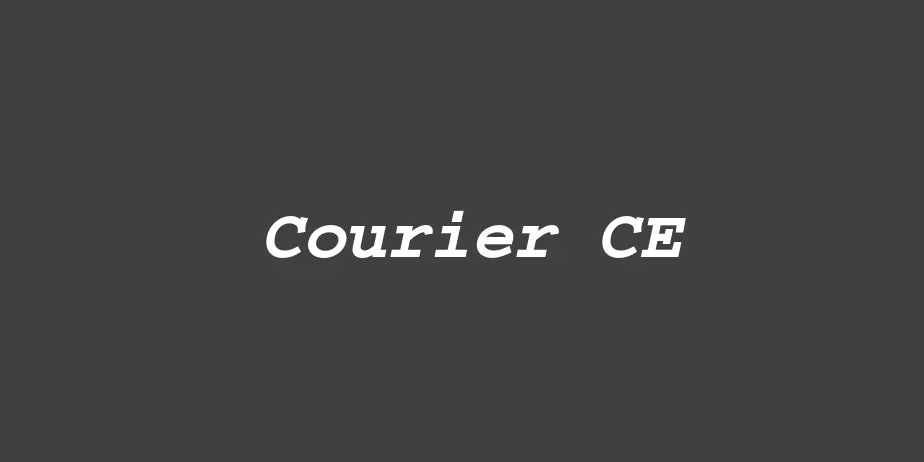 Fonte Courier CE