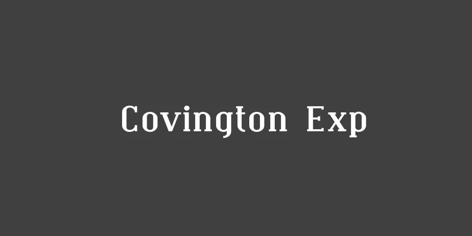 Fonte Covington Exp