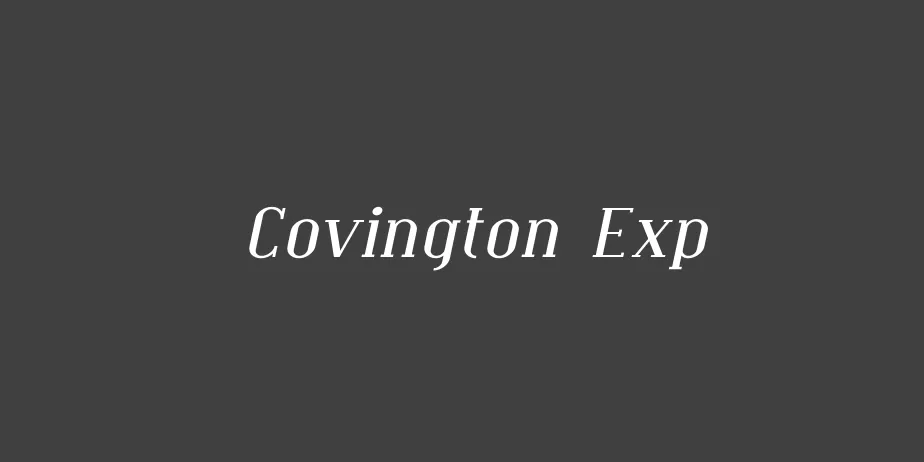 Fonte Covington Exp