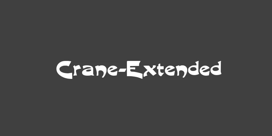 Fonte Crane-Extended