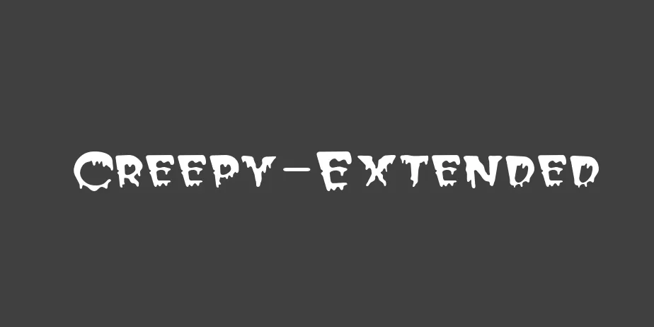 Fonte Creepy-Extended