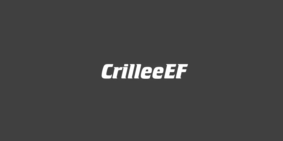 Fonte CrilleeEF