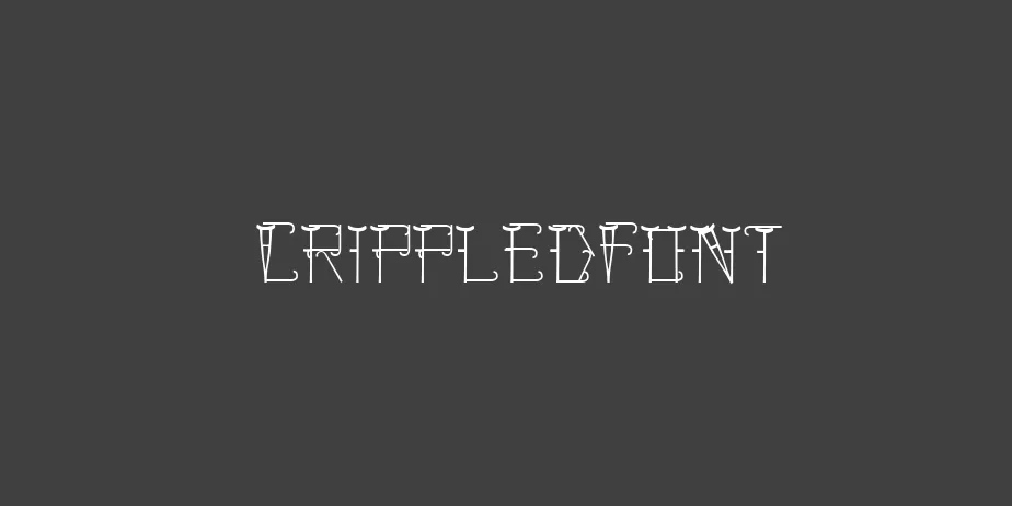 Fonte CrippledFont