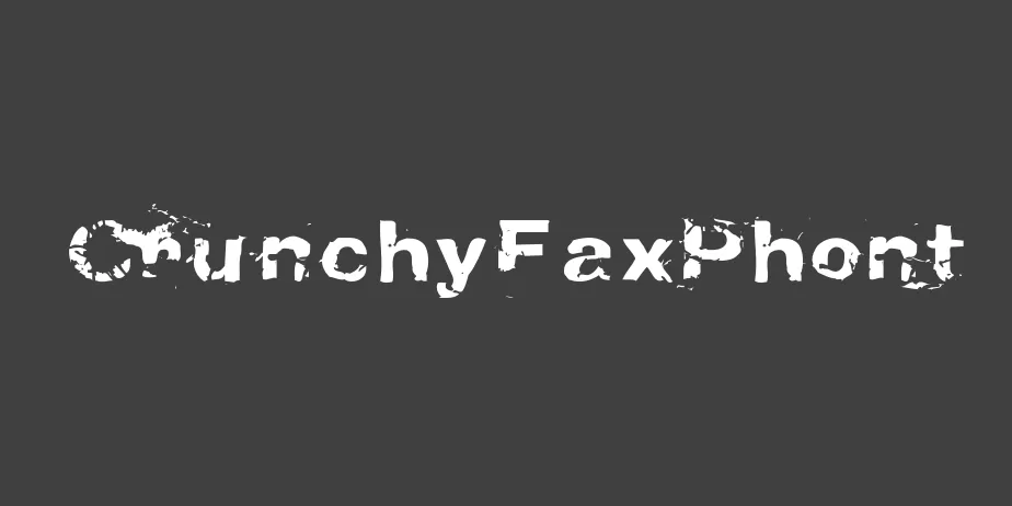 Fonte CrunchyFaxPhont