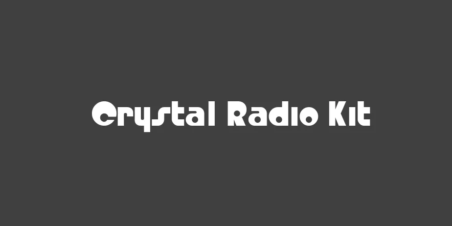 Fonte Crystal Radio Kit