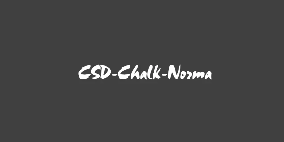 Fonte CSD-Chalk-Norma