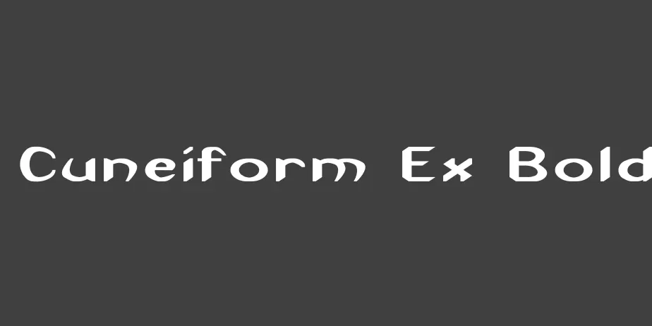 Fonte Cuneiform Ex Bold