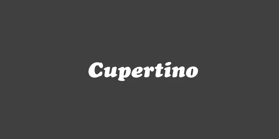 Fonte Cupertino