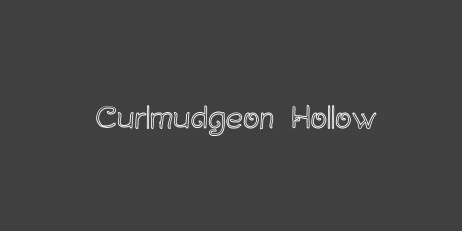 Fonte Curlmudgeon Hollow