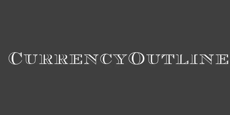 Fonte CurrencyOutline