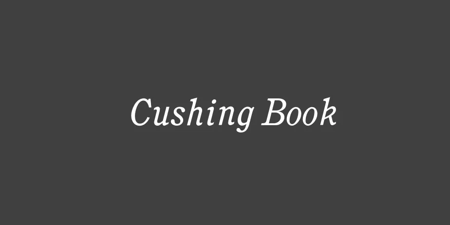 Fonte Cushing Book