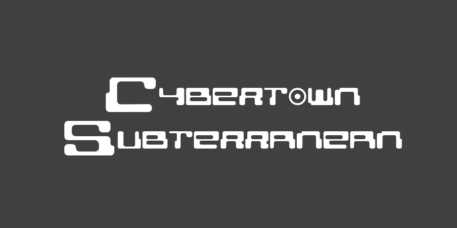 Fonte Cybertown Subterranean