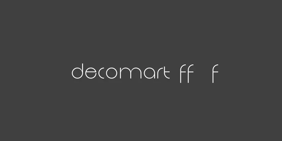 Fonte Decomart FF 4F