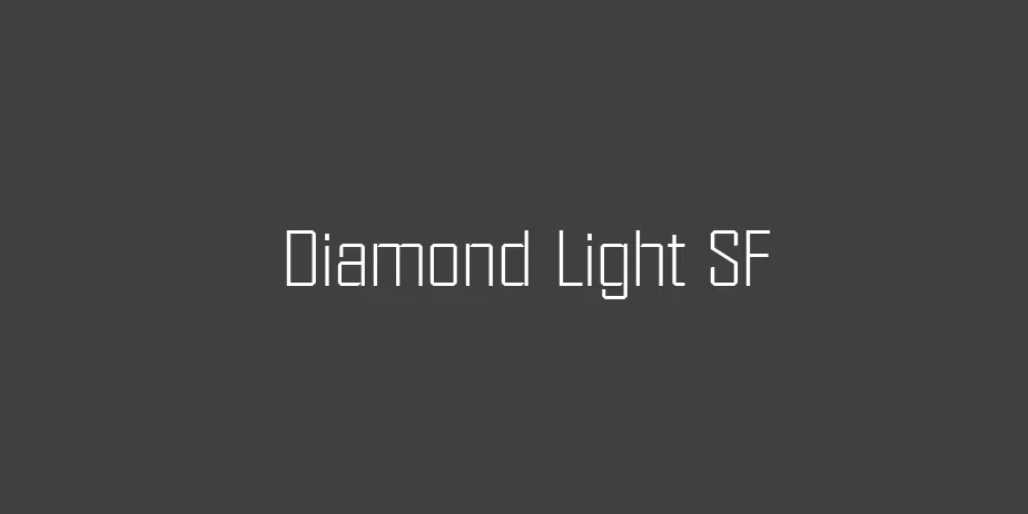 Fonte Diamond Light SF