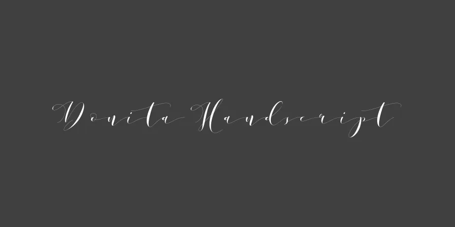 Fonte Donita Handscript