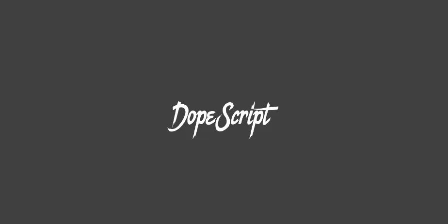 Fonte Dope Script