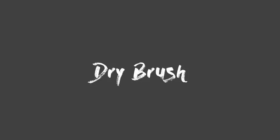 Fonte Dry Brush