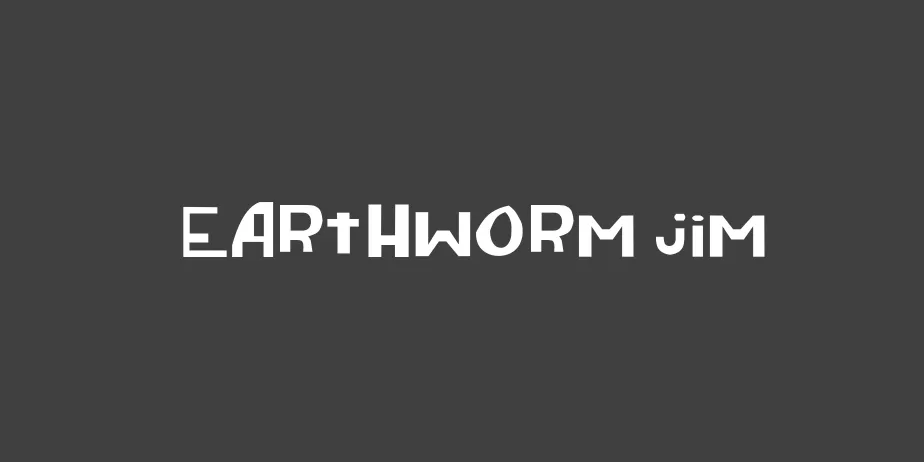 Fonte Earthworm Jim