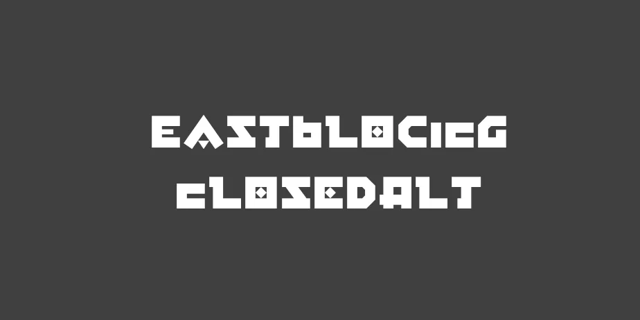 Fonte EastBlocICG ClosedAlt