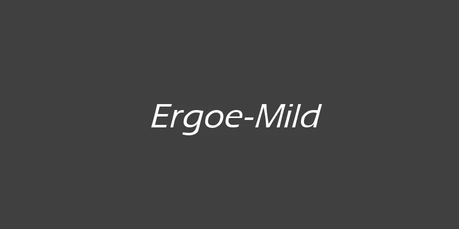 Fonte Ergoe-Mild