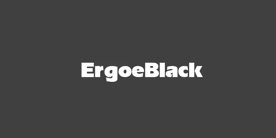 Fonte ErgoeBlack