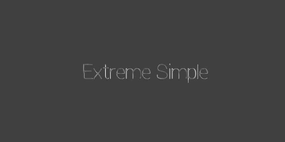 Fonte Extreme Simple