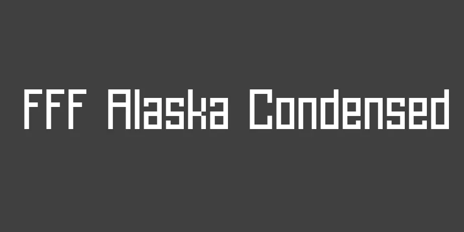 Fonte FFF Alaska Condensed