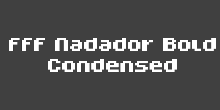 Fonte FFF Nadador Bold Condensed