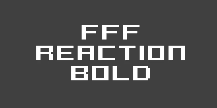 Fonte FFF Reaction Bold