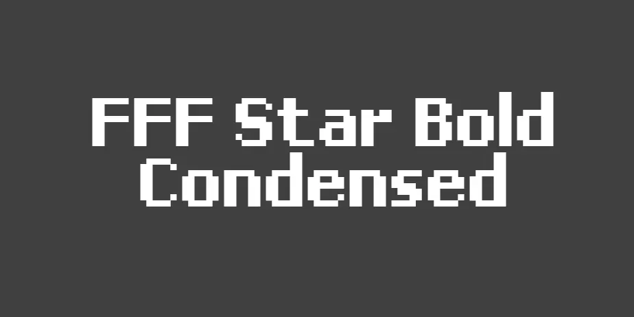 Fonte FFF Star Bold Condensed