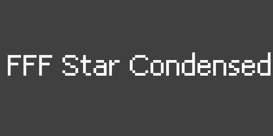 Fonte FFF Star Condensed