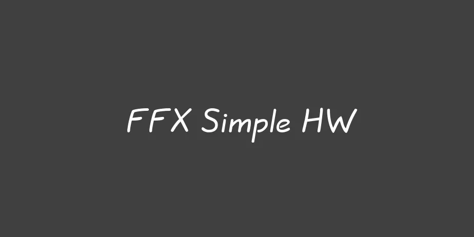 Fonte FFX Simple HW