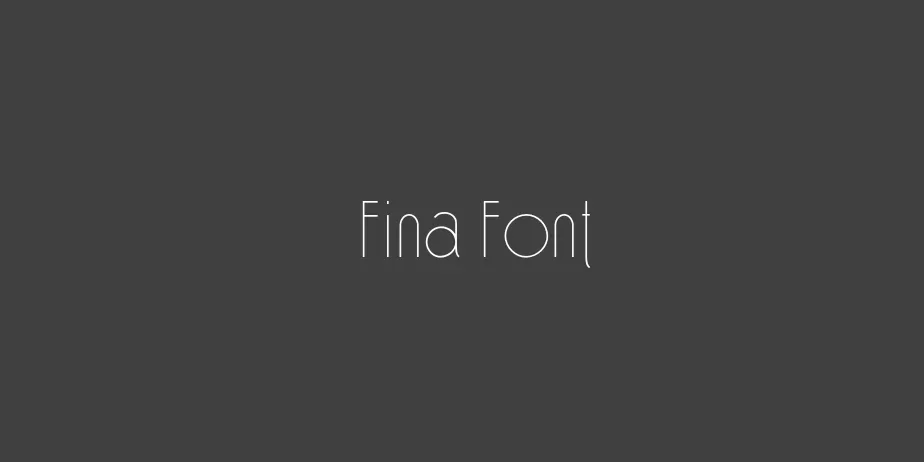 Fonte Fina Font