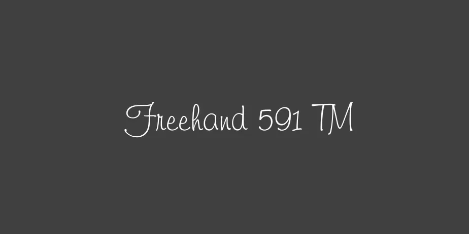 Fonte Freehand 591 TM