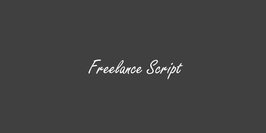 Fonte Freelance Script