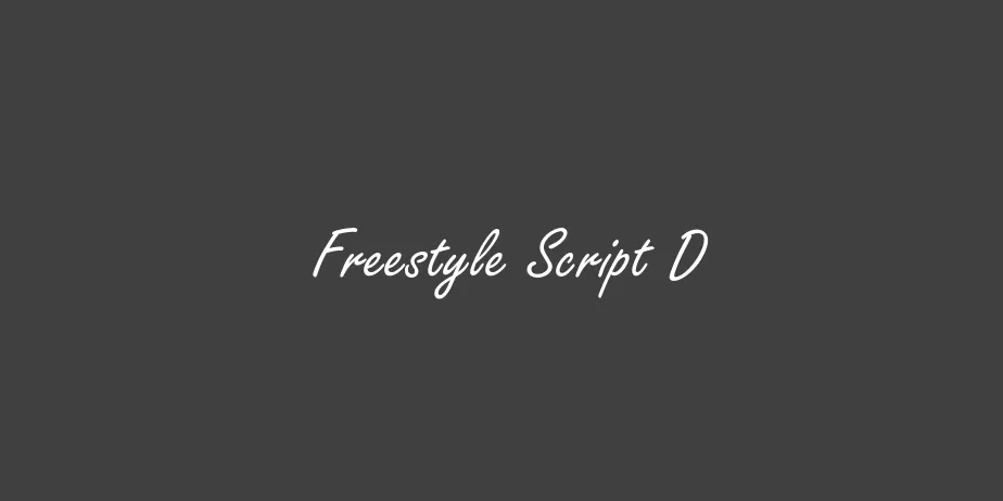 Fonte Freestyle Script D