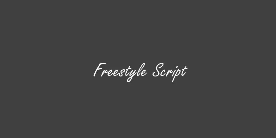 Fonte Freestyle Script