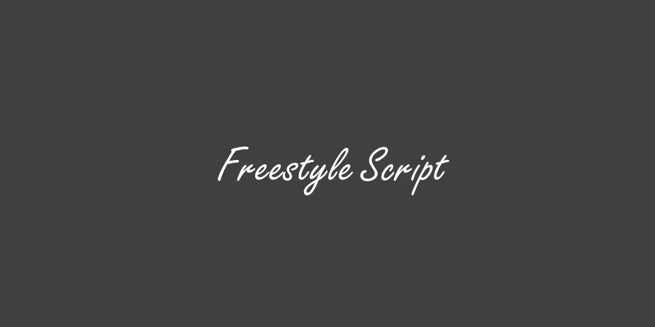 Fonte Freestyle Script