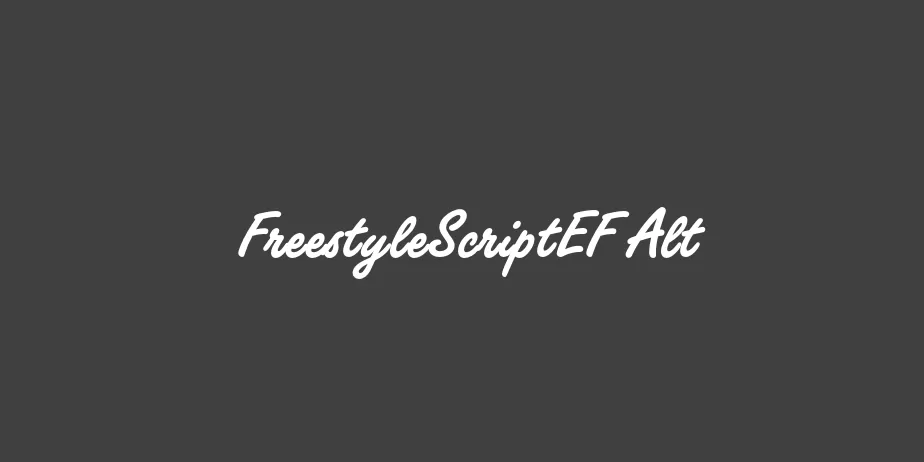 Fonte FreestyleScriptEF Alt