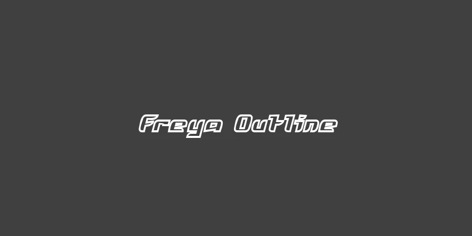 Fonte Freya Outline