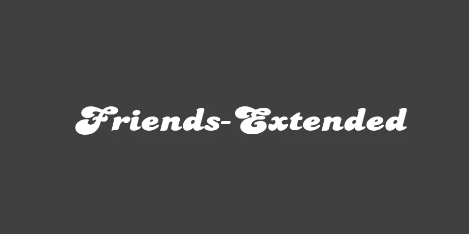 Fonte Friends-Extended